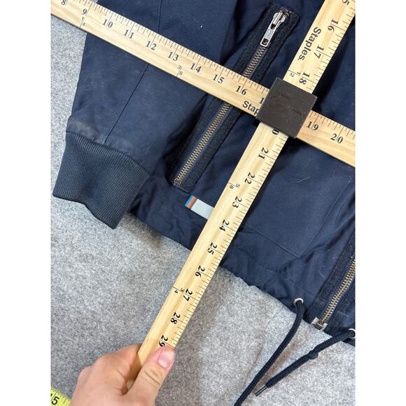 VINTAGE Adidas Trefoil Jacket Mens Large Blue Full Zip Lined Hooded Outdoor - Picture 3 of 8